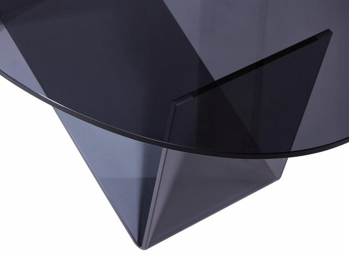 COUCHTISCH - Sicherheitsglas - Anthrazit - ELOWEN - Anthrazit, Glas (120/70/41cm) - Vente-Unique