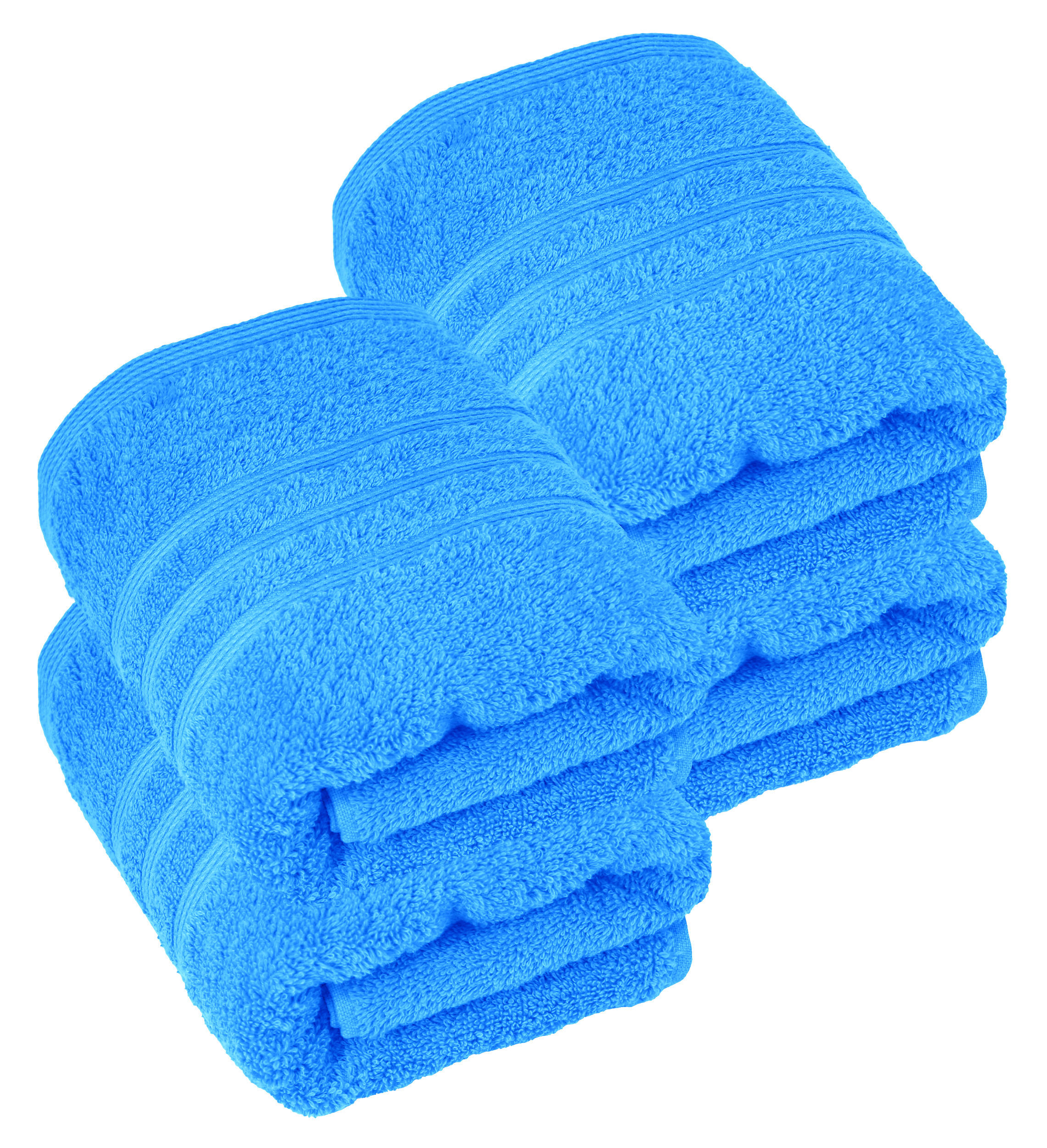 HANDTUCH 50x100 cm London Capri Blau 4er Set - Pastellblau, Textil (50/100cm) - Lashuma