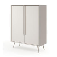 HOHE Kommode 97 cm Fabora, Kaschmir, 2 Türen - Kaschmir, Holz/Metall (97/125/40cm) - Emporius