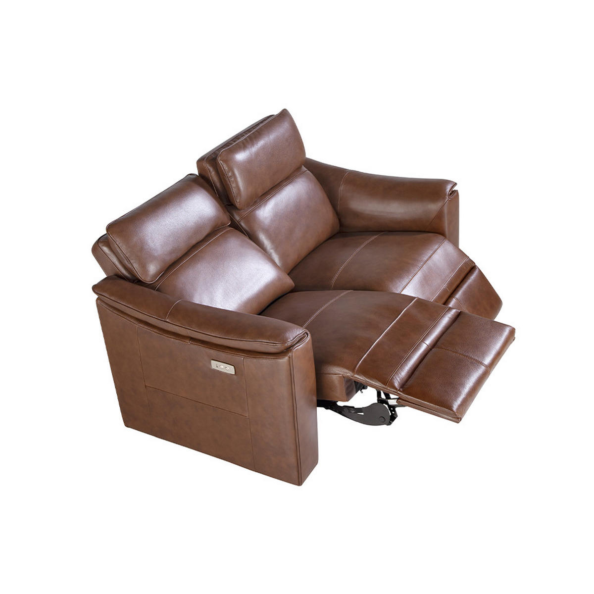 SOFA 2-SITZER Braun 155/92/98 cm - Braun, Leder (155/98/92cm) - ANGEL CERDA
