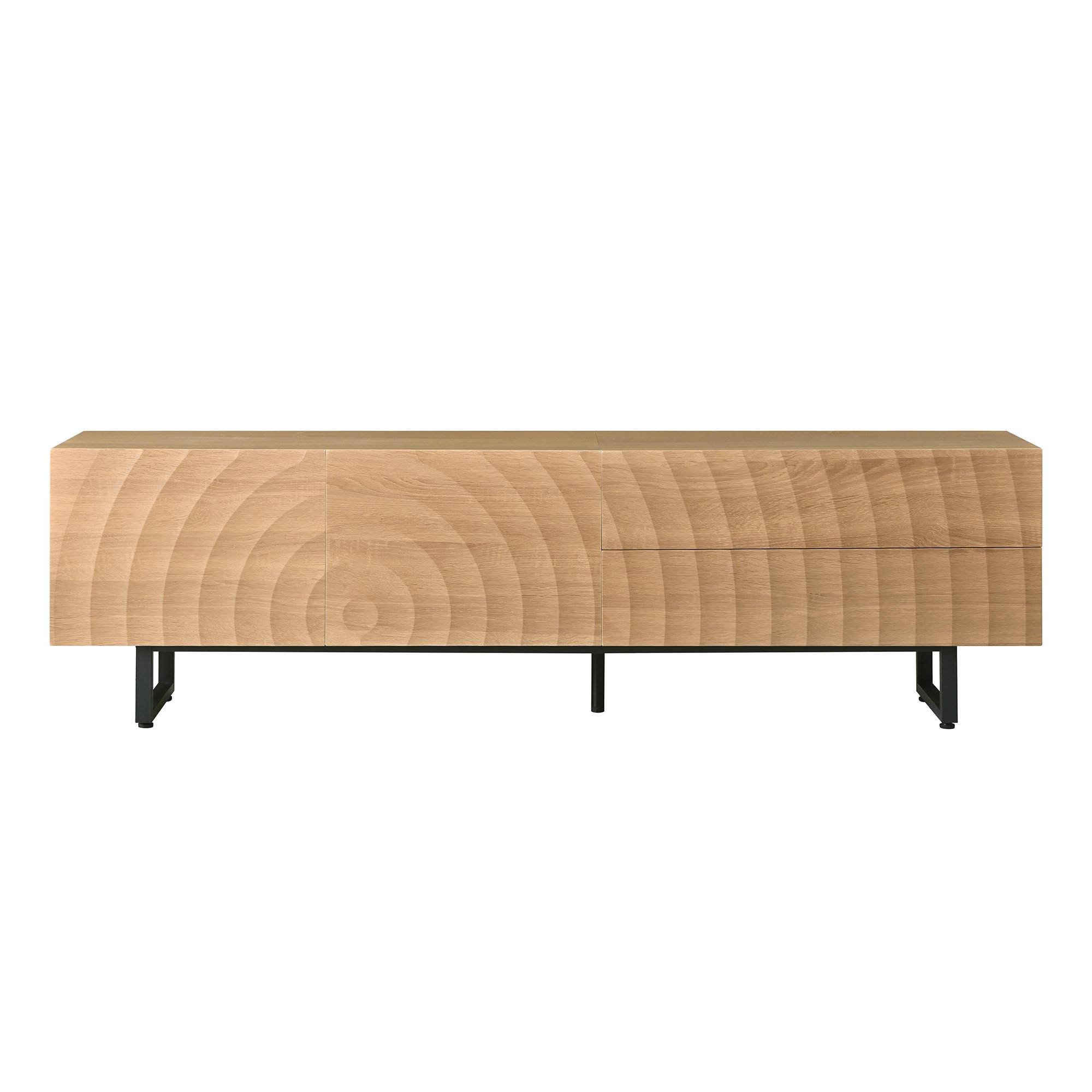 TV-LOWBOARD Naturfarben 180/38/51.5 cm - Naturfarben, Holzwerkstoff (180/51.5/38cm) - PANGIVO