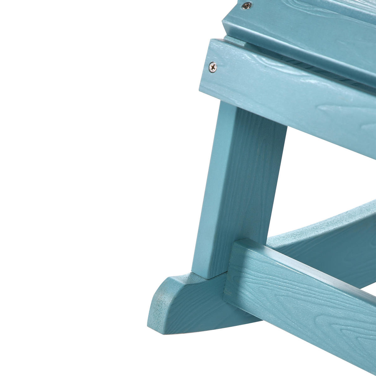 GARTEN-SCHAUKELSTUHL Blau Adirondack - Blau, Kunststoff (52/67/68cm) - Beliani