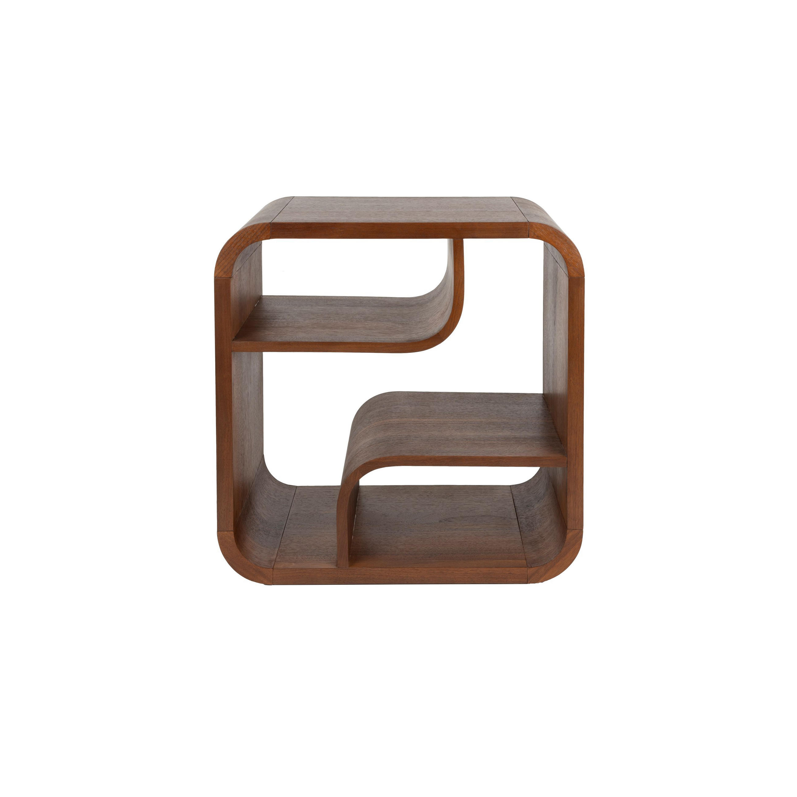 NACHTTISCH Seven Holz Dunkelbraun - Braun, Holzwerkstoff (60/60/40cm) - Zuiver