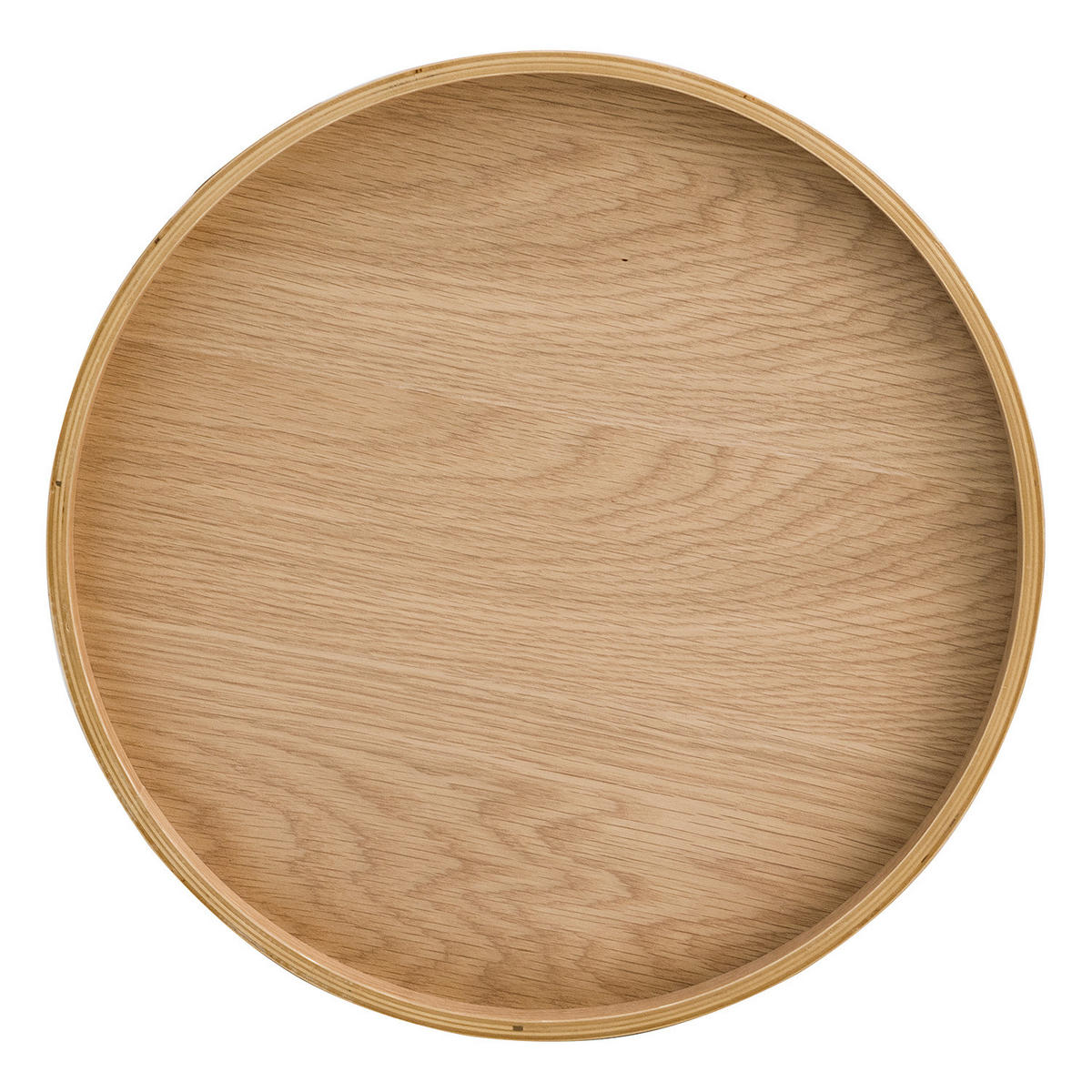 COUCHTISCH-SET - Echtholzfurnier, 3-teilig - Eichefarben, Holzwerkstoff (80/80/35cm) - home24