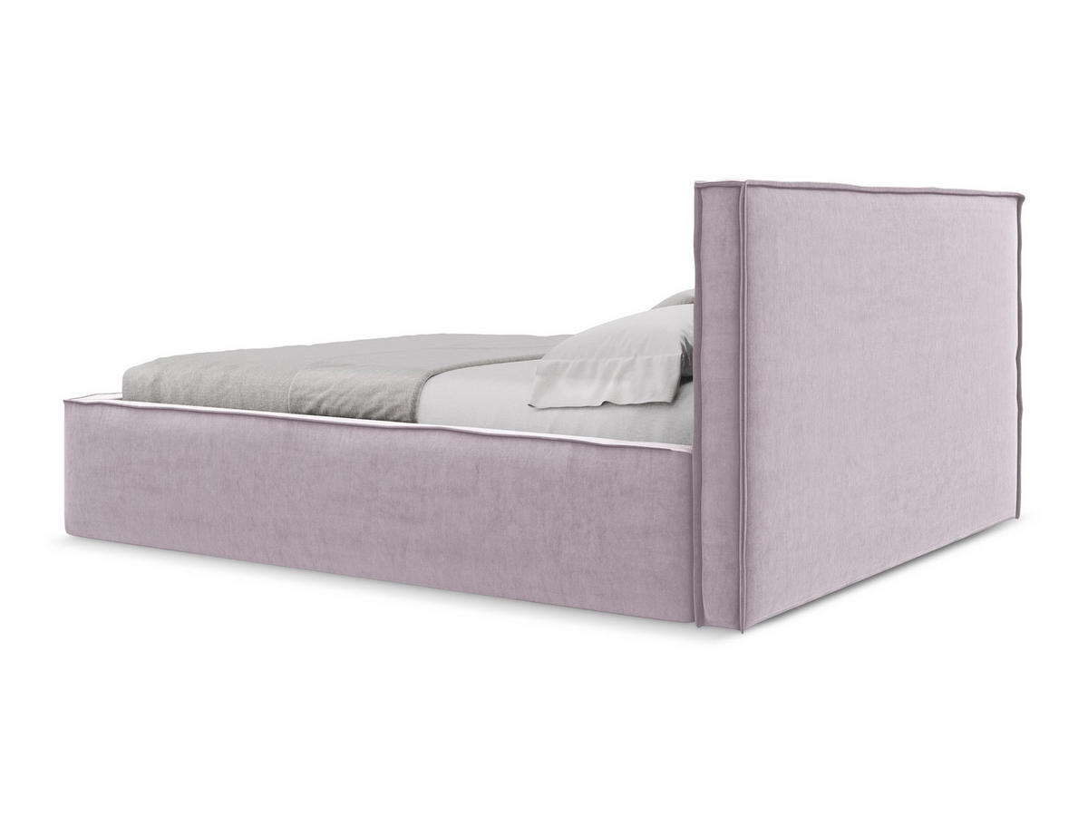 POLSTERBETT mit Bettkasten und Lattenrost 180x228 Violett - Lila/Flieder, Kunststoff/Textil (160/200cm) - Makamii