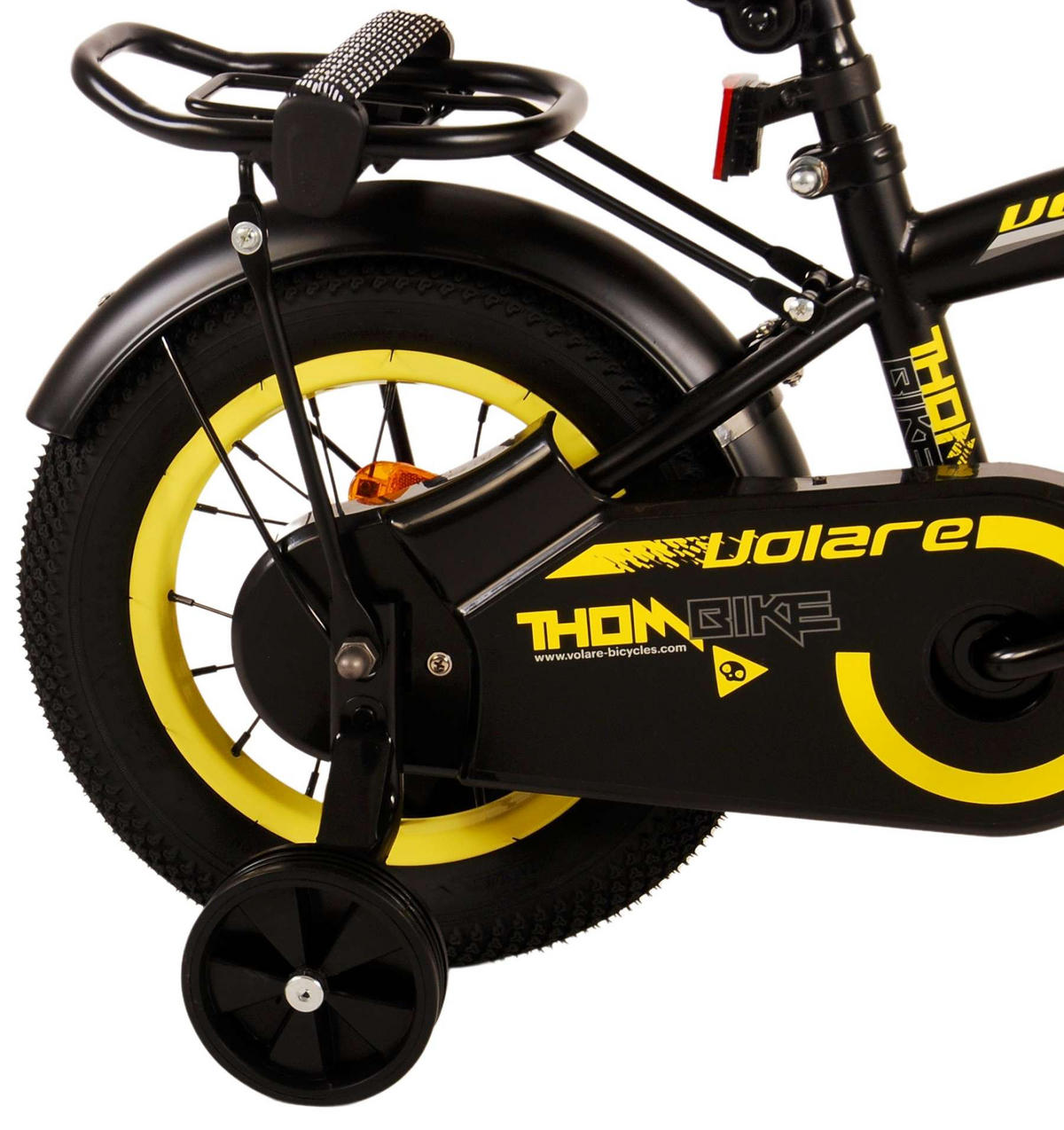 KINDERFAHRRAD Thornbike - Jungen - 12 Zoll - Rücktritt + Handbremse - Schwarz/Gelb - Gelb/Schwarz, Metall (45cm) - TPFSports