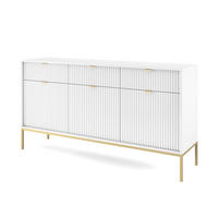 SIDEBOARD Newcastle-160 - Weiß, Holzwerkstoff (154/83/39cm) - Lomado