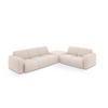ECKSOFA rechts Molino aus Chenille-Stoff beige 6 Sitzplätze - Beige, Textil (250/315cm) - Micadoni