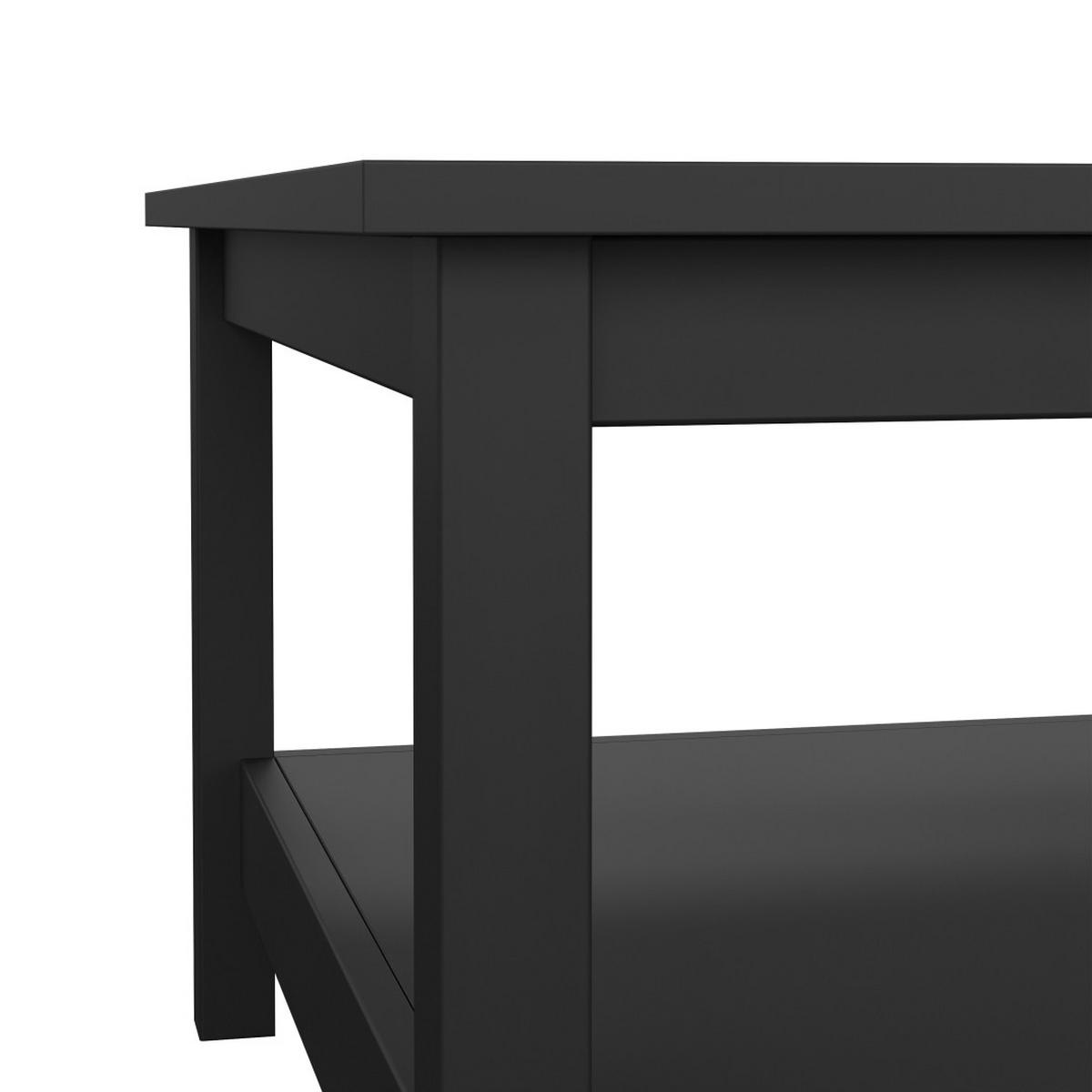 COUCHTISCH, Madrid, Schwarz, Spanplatte foliert, 81 x 81 x 45 cm - Schwarz, Holzwerkstoff (81/81/45cm) - ebuy24