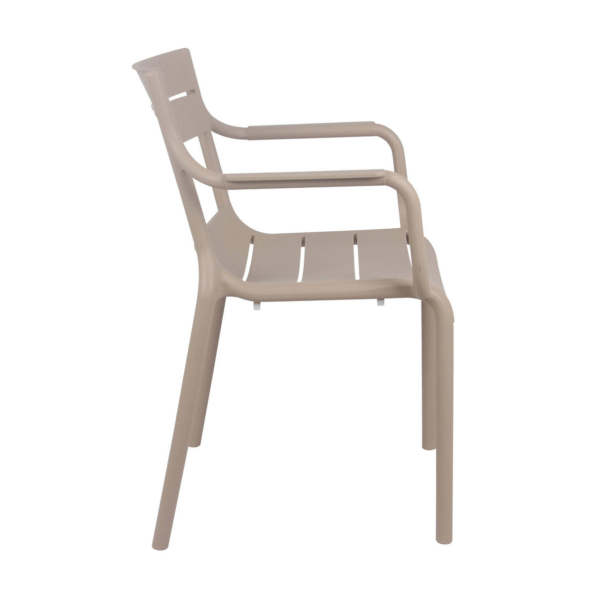 GARTENSTUHL, Elfenbeinfarbe - Creme, Kunststoff (55/59cm) - Oviala