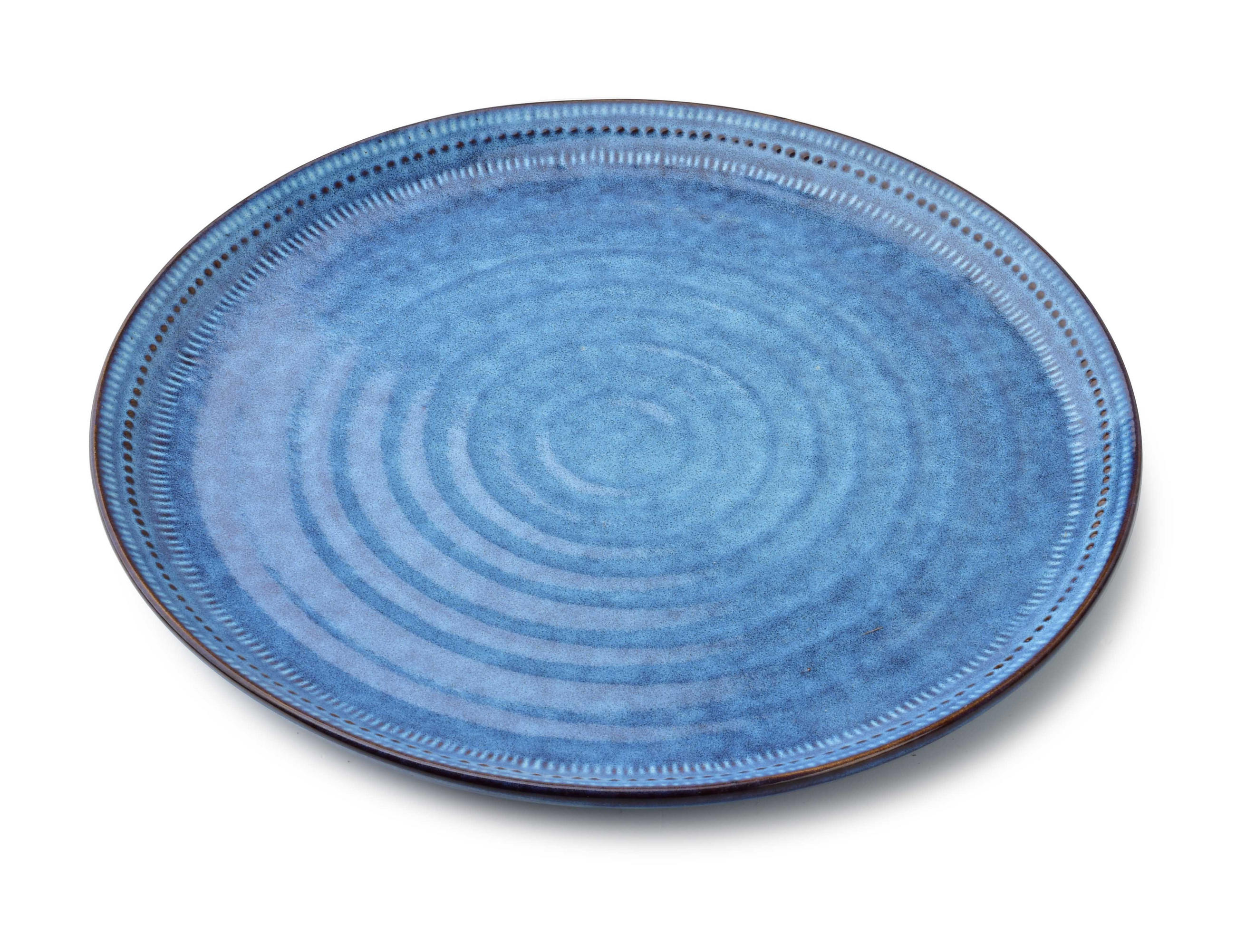 TELLER Basic Nature Blau 27.5/27.5/2.5 cm Keramik - Blau, Keramik (27.5cm) - Mondex