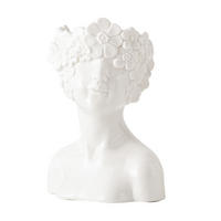 VASE 14 x 8,7 x 20 cm Keramik - Weiß, Keramik (20cm) - LIBRATON