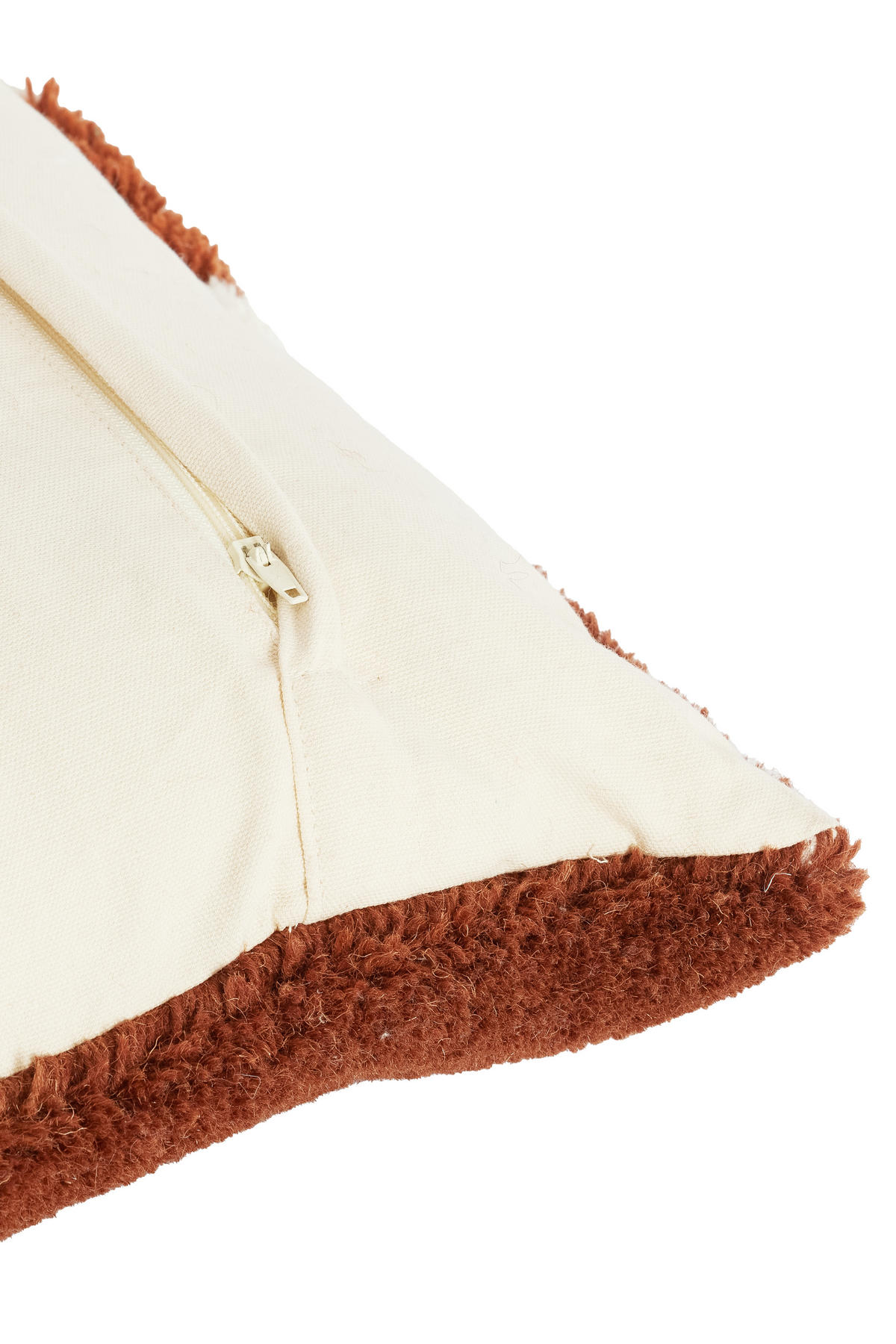 DEKOKISSEN Sylina Braun 45/45/10 cm - Braun, Textil (45/45cm) - Light & Living