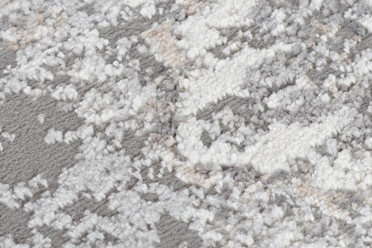 TEPPICH VALLEY Grau Rund 240/240 cm - Grau, Textil (240/240cm) - Tapiso