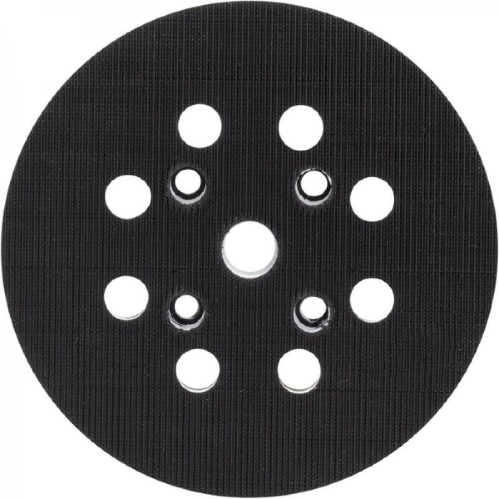 POLIERSCHEIBE – für elektrische Schleifmaschinen – 125 mm Durchmesser – mittlere Härte - Schwarz, Kunststoff (12.5/12.5/1cm) - DCA