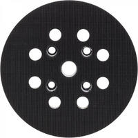 POLIERSCHEIBE – für elektrische Schleifmaschinen – 125 mm Durchmesser – mittlere Härte - Schwarz, Kunststoff (12.5/12.5/1cm) - DCA