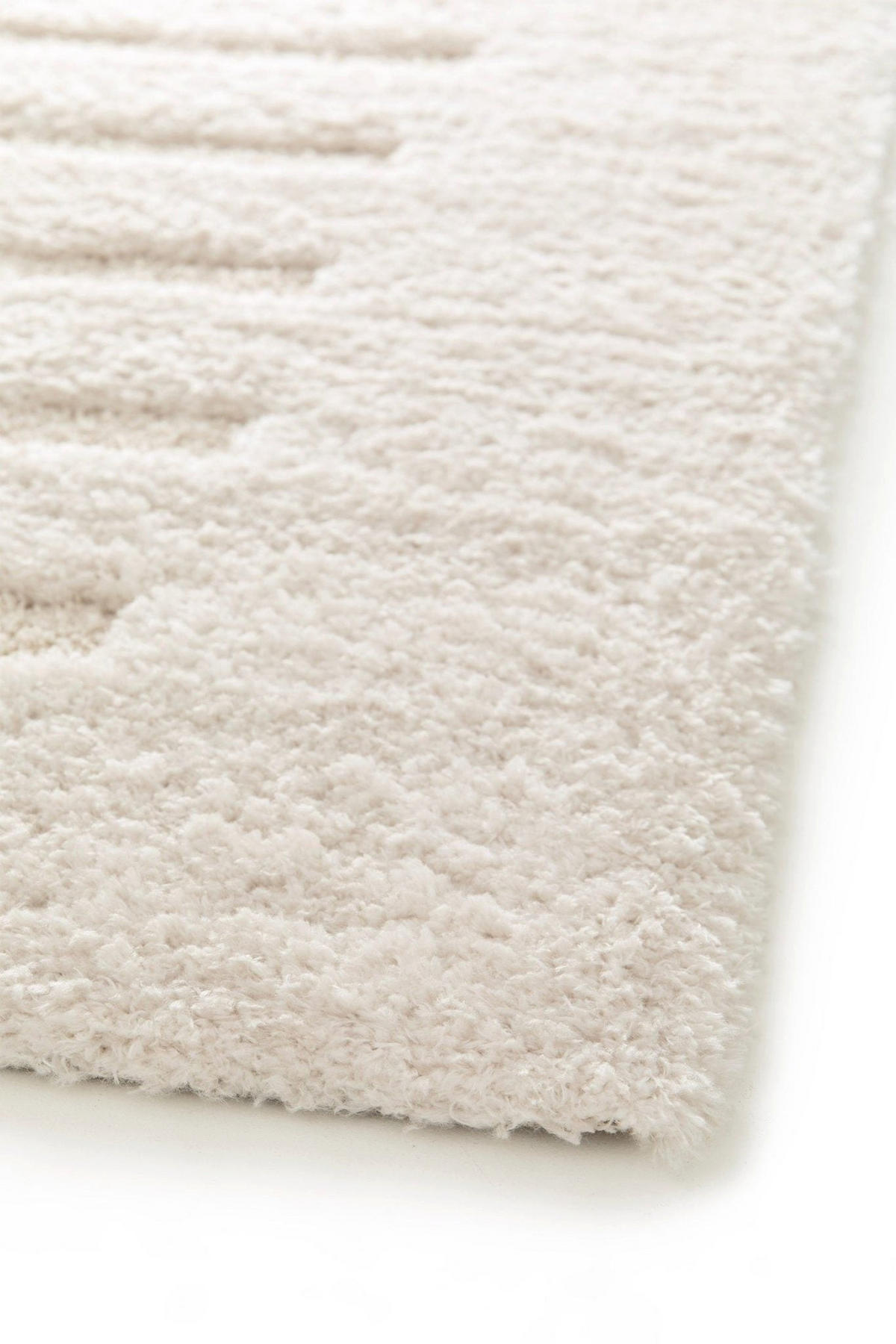 TEPPICH, Weicher, dicker mit Reliefeffekt weiß - Weiß, Textil (120/170cm) - AFK Living