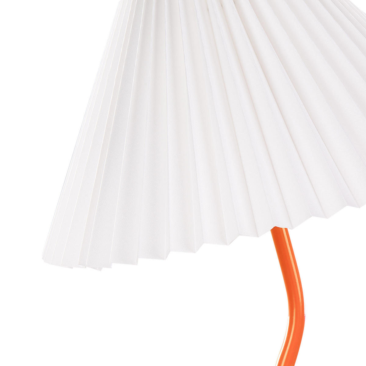 TISCHLEUCHTE Orange/Weiß Alwero - Orange/Weiß, Metall (30/30/48cm) - Beliani