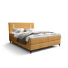 BOXBETT ONO mit Matratze H3, Bonell und Topper 160x200 CURIO 48 - Goldfarben, Textil (160/200cm) - Bedante