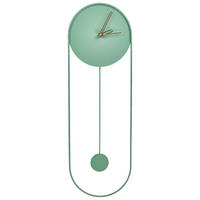 WANDUHR Grün/Gold Salvan - Goldfarben/Grün, Metall (20/62/3cm) - Beliani