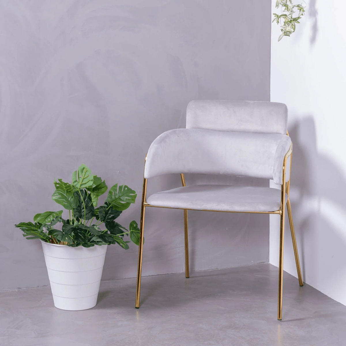 STUHL Textil Grau - Grau, Textil (60/78/52cm) - Nest Dream