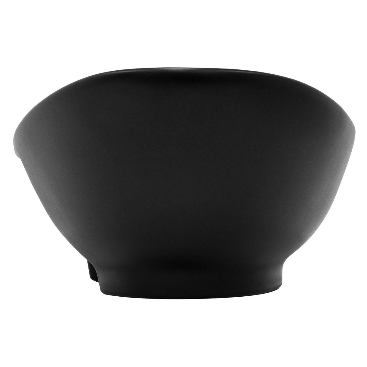 WASCHBECKEN - Schwarz, Keramik (39.5/20.5/59cm) - ML-DESIGN