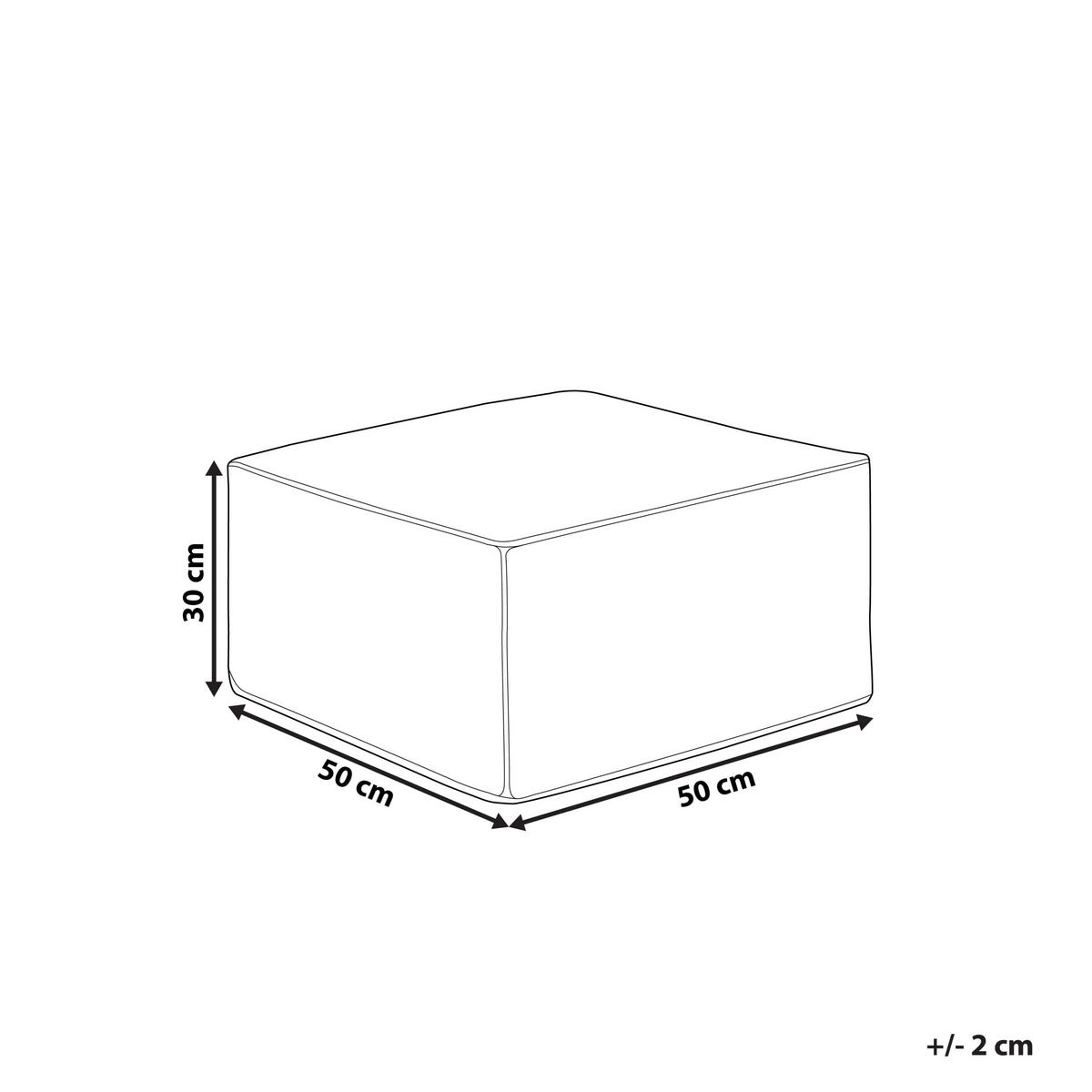 POUF Rosa Sherali - Pink, Naturmaterialen (50/30/50cm) - Beliani