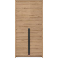 DREHTÜRENSCHRANK Giana mit 2 Türen, 105 cm, eichefarben - Eichefarben, Holzwerkstoff (105/215/64.5cm) - Beautysofa