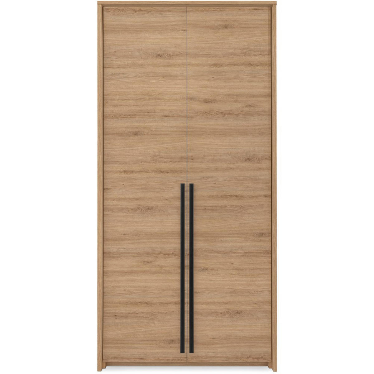 DREHTÜRENSCHRANK Giana mit 2 Türen, 105 cm, eichefarben - Eichefarben, Holzwerkstoff (105/215/64.5cm) - Beautysofa