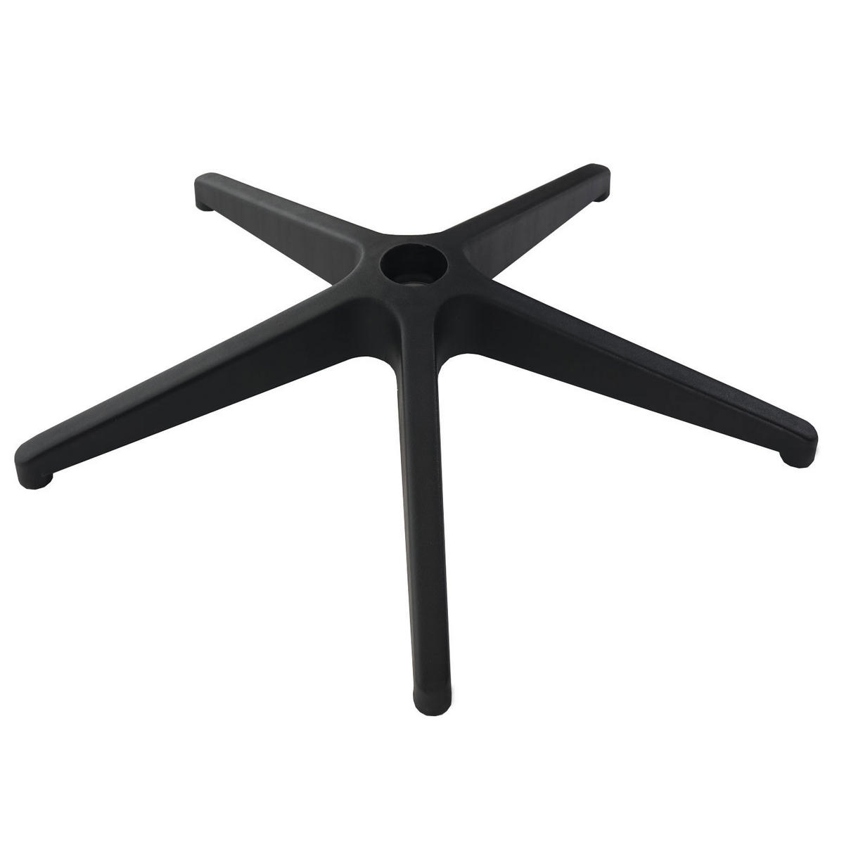 FUSSKREUZ 60CM LOCH Ø5CM Schwarz - Schwarz, Kunststoff (60/12/60cm) - Jamb