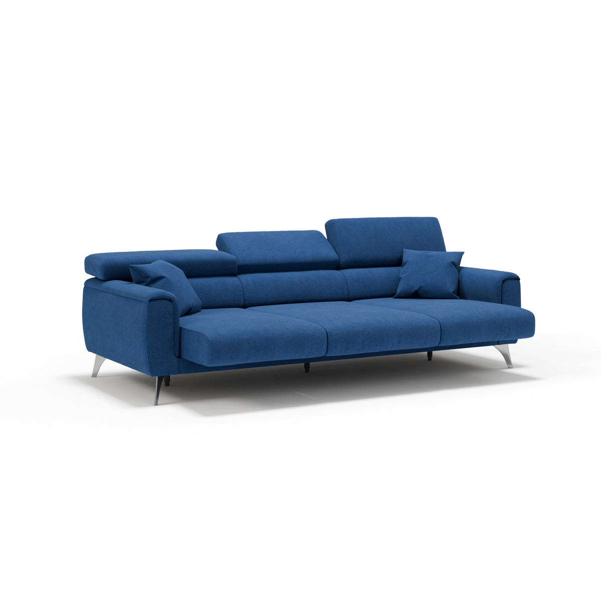 LINEARSOFA Caravaggio - Blau, Textil (244/73/102cm) - Divani.store