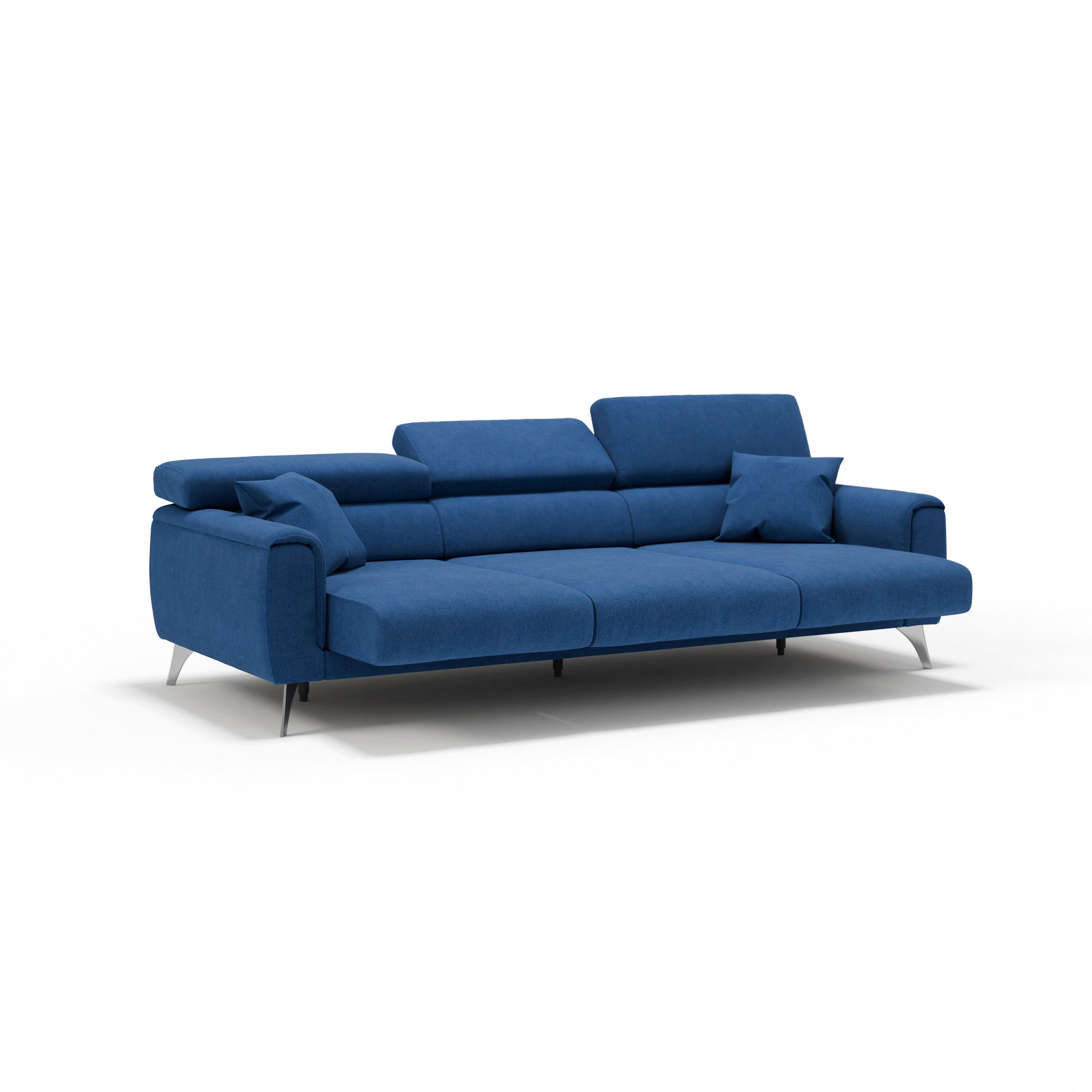 Thumbnail - Divani.store Linearsofa, Blau, Textil, 244x73x102 cm, Wohnzimmer, Sofas & Couches, Sofas
