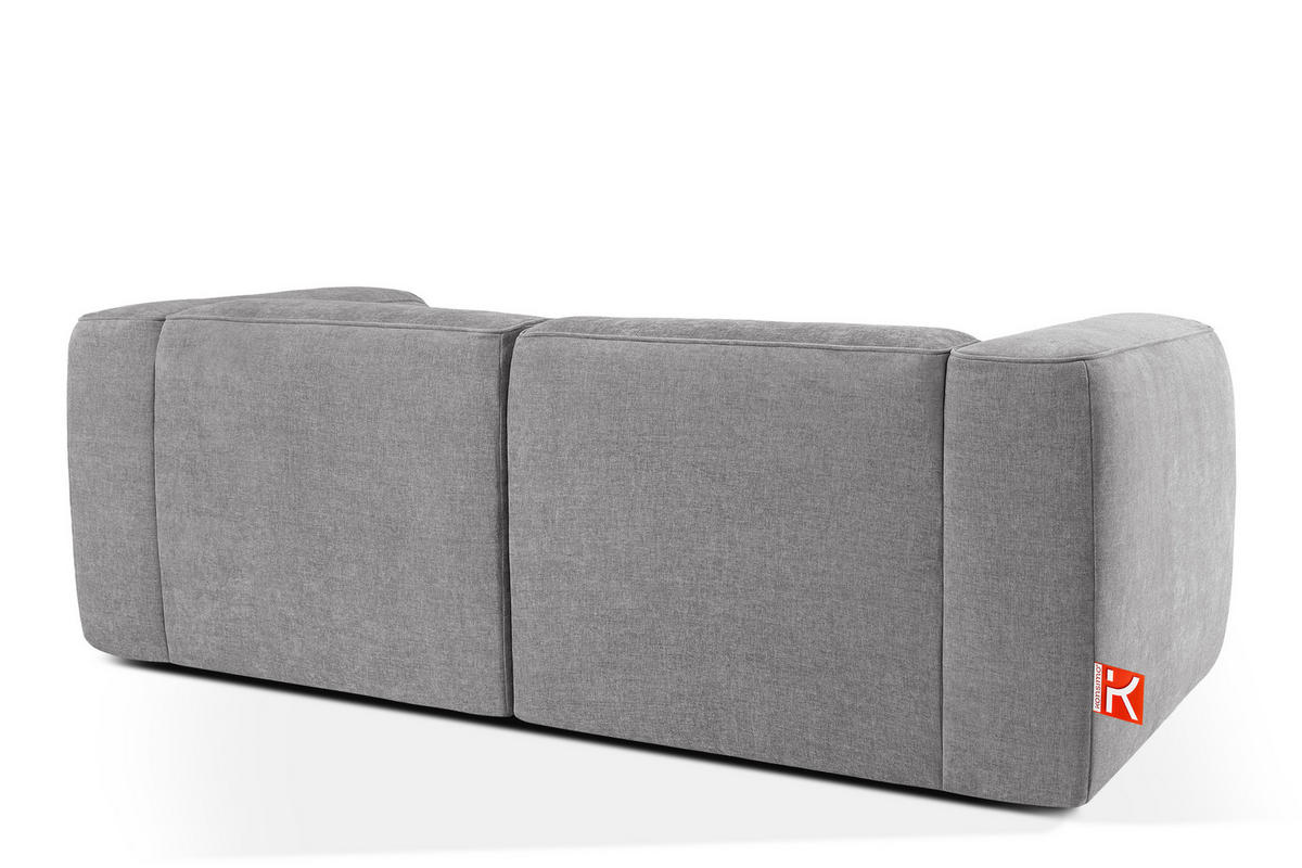 2-SITZER SOFA FUBBO, Hellgrau - Hellgrau, Holz/Holzwerkstoff (210/73/96cm) - KONSIMO®