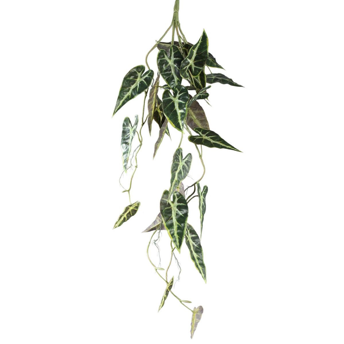 KUNSTBLATT Leaves Grün 78/32/80cm - Grün, Textil (32/80/78cm) - PTMD Collection