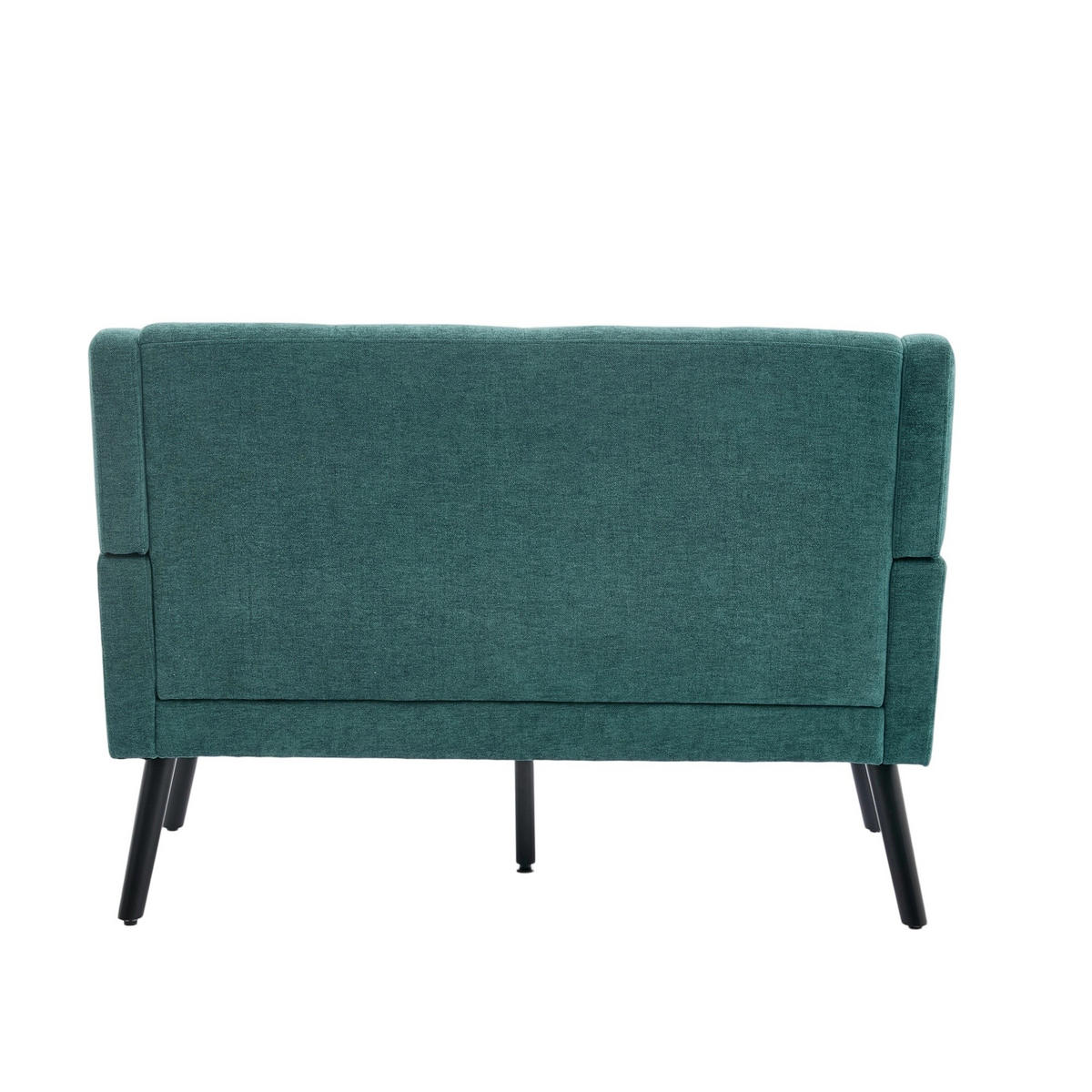 2-SITZER-SOFA Massivholz,dicke Schaumfüllung,Leinenstoff,Grün - Grün, Textil (119/88/75cm) - LVHOM
