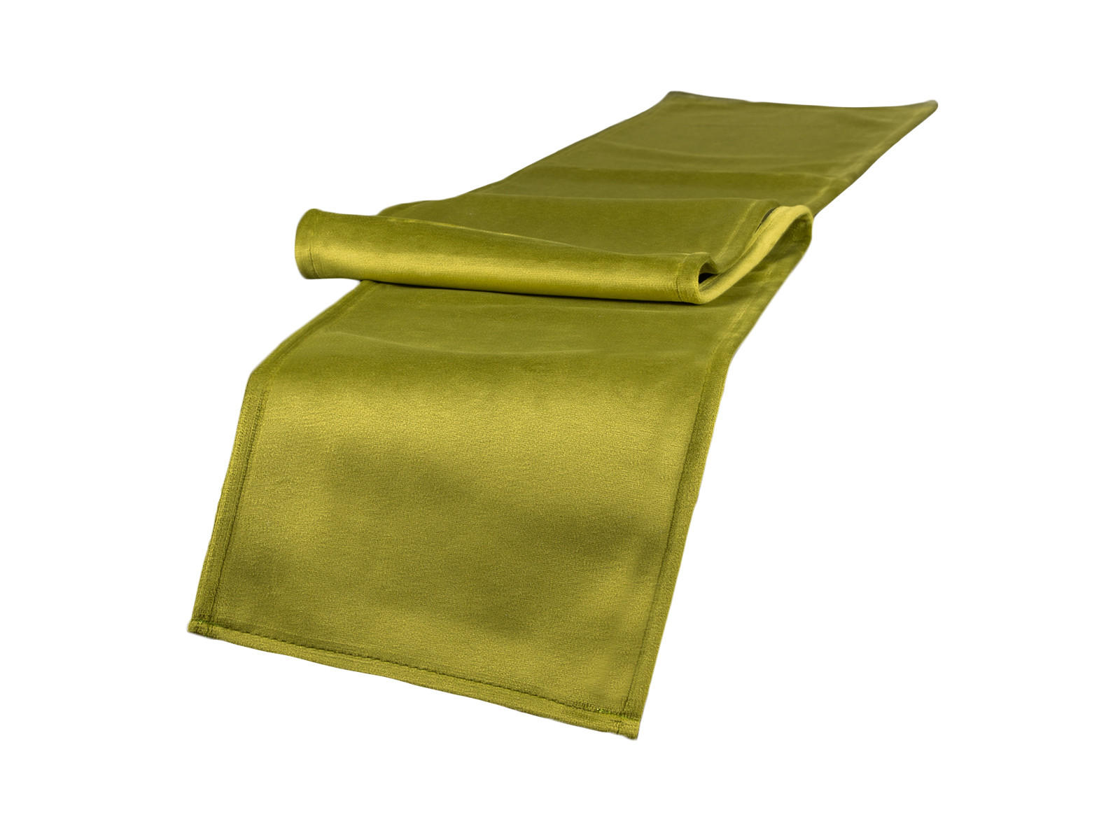 XL-TISCHBAND Samt&Sonders mai-grün 220/18 cm - Olivgrün/Grün, Textil (18/220cm) - beties Heimtextil