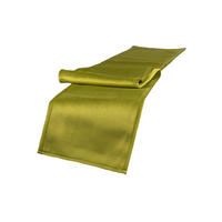 XL-TISCHBAND Samt&Sonders mai-grün 220/18 cm - Olivgrün/Grün, Textil (18/220cm) - beties Heimtextil