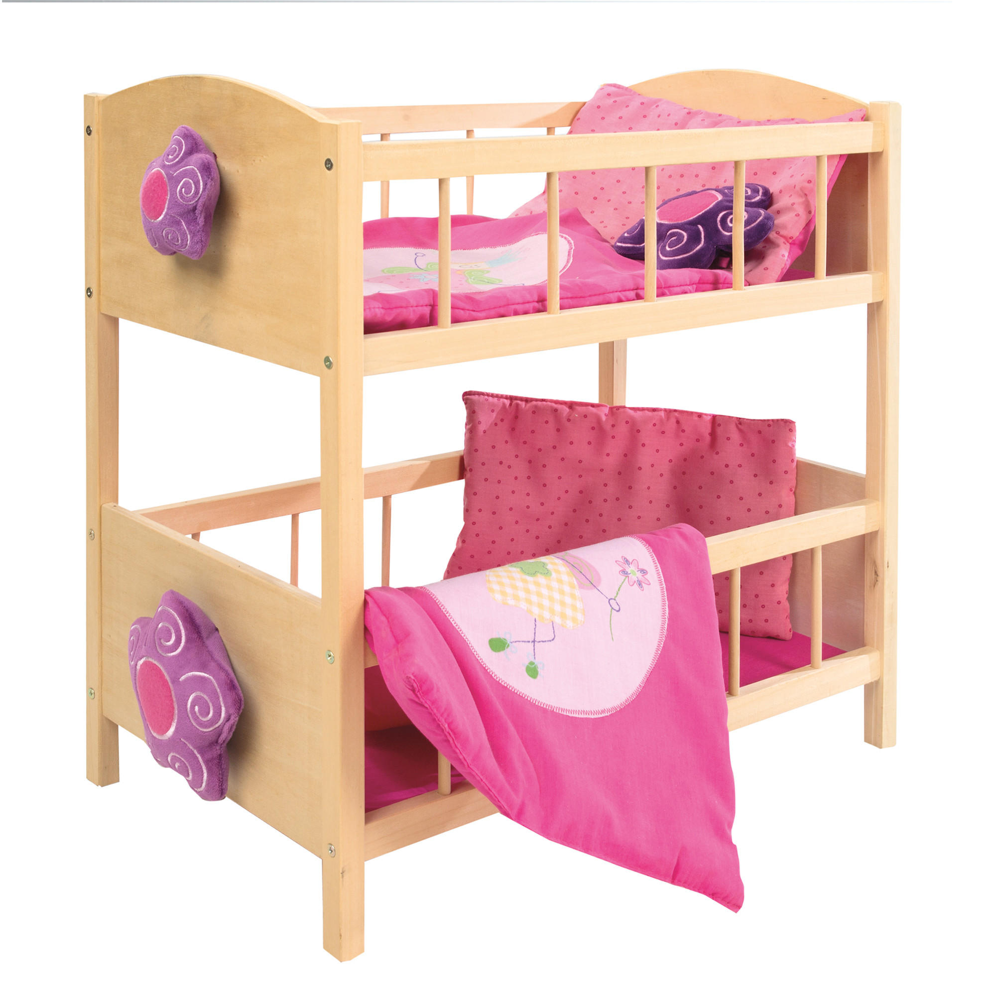PUPPENETAGENBETT Happy Fee - Naturfarben, Holz (57/57/31cm) - Roba