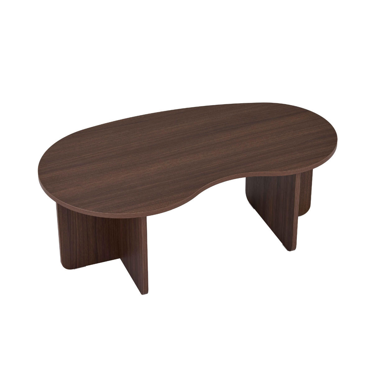 KONFERENČNÍ stolek s organickou deskou, délka 110 cm - MOSS - přírodní, kompozitní dřevo (110/60/40cm) - Calicosy