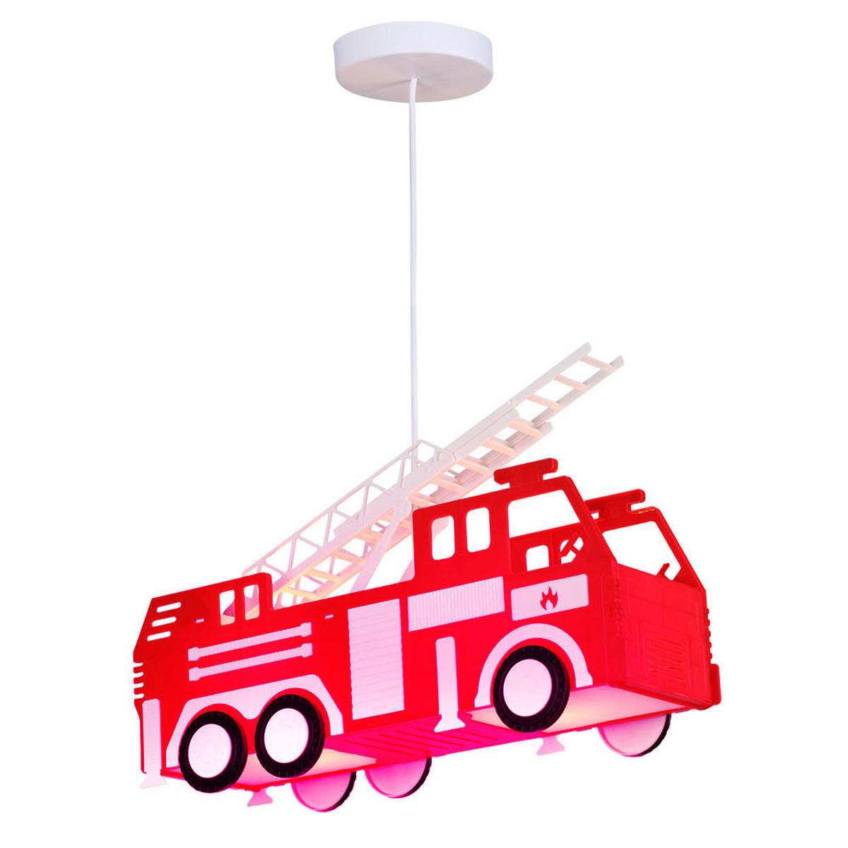 LED HÄNGELEUCHTE Kunststoff Rot KITA - Rot, Kunststoff (43/13.5/28cm) - Globo Lighting