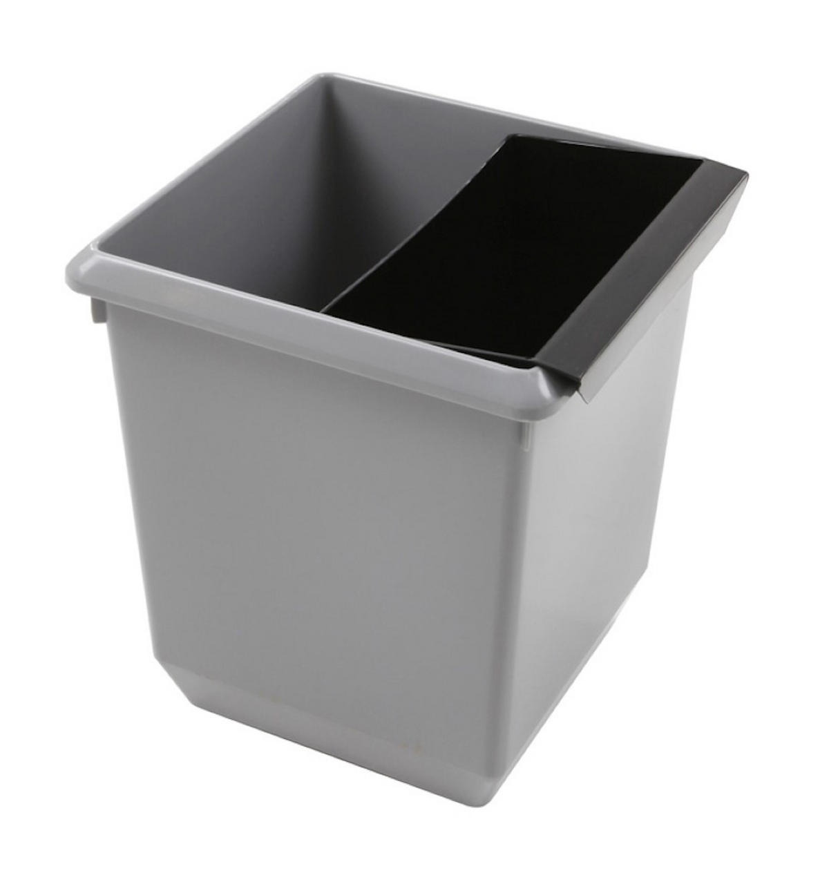 PAPIERKORB Viereckig Kegelförmig 21 Liter 31x28x28xm Kunststoff Grau - Grau, Metall (28/31/28cm) - PROREGAL