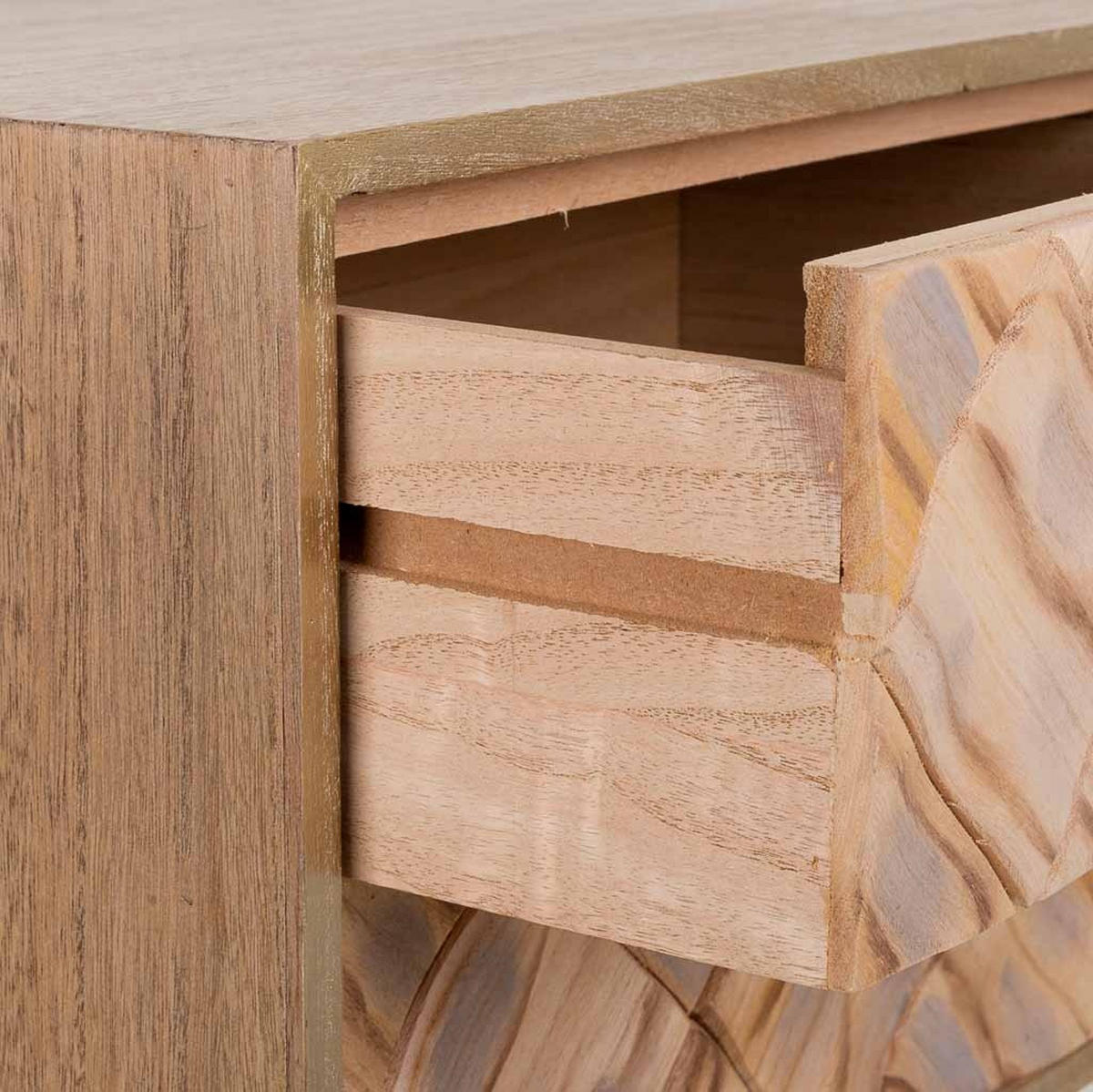 NACHTTISCH aus Holz, braun, 45x35x61cm - Braun, Holz (44.5/61/35cm) - Wanderlust