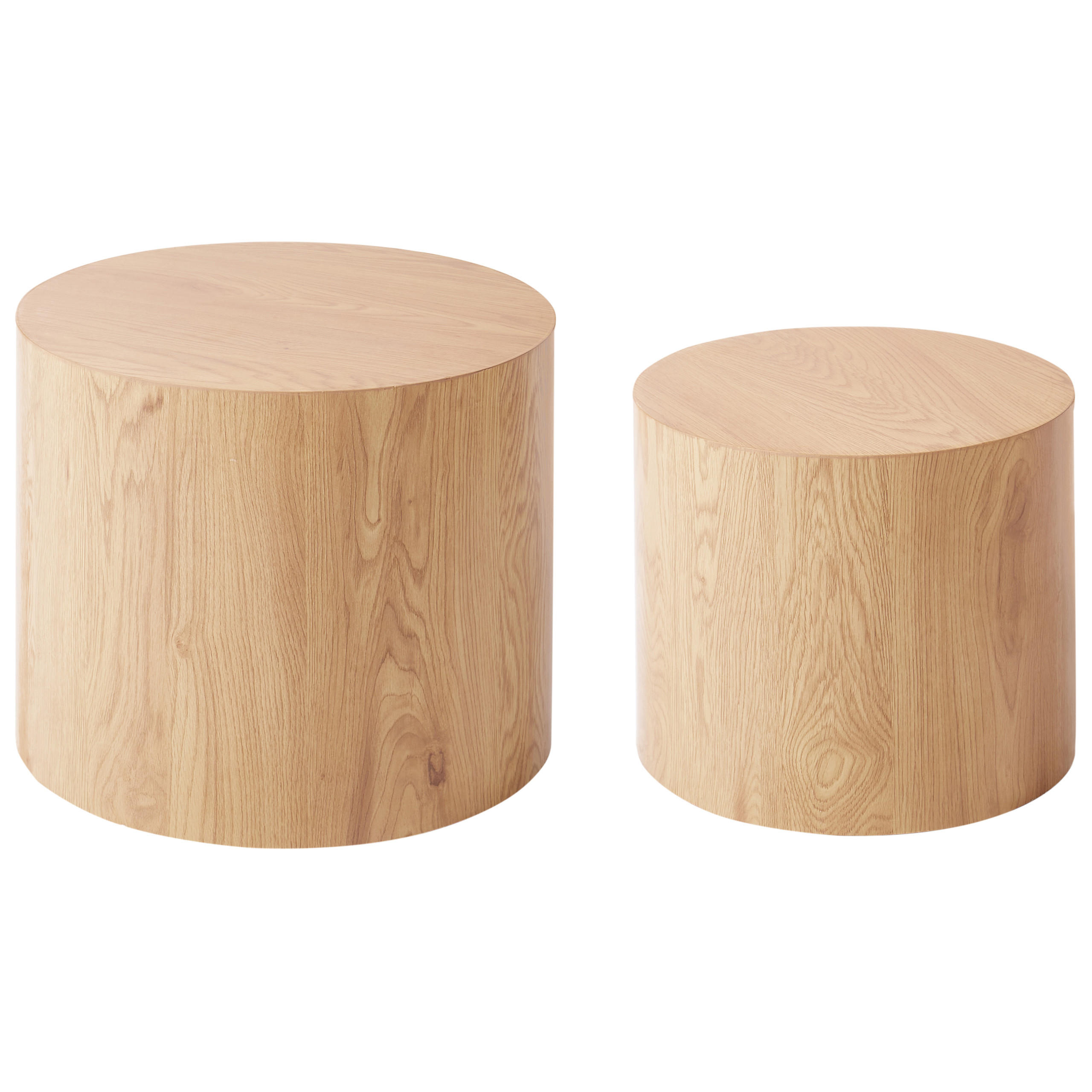 COUCHTISCH 2er-Set Hellbraun Manti - Braun, Holzwerkstoff (48/48/38cm) - Beliani