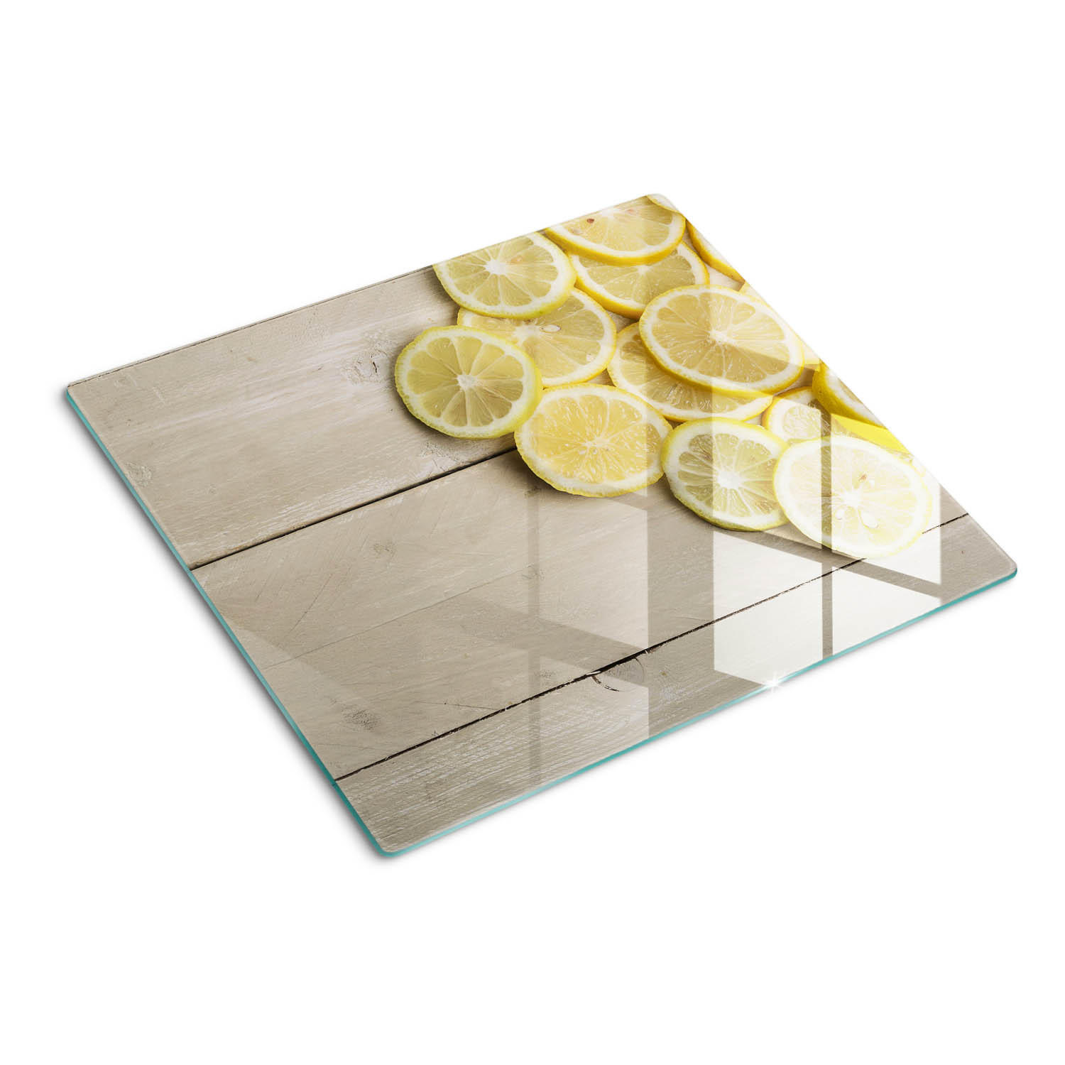GLASPLATTE 60x52 cm Zitronenholz - Gelb, Glas (60/0.4/52cm) - TULUP