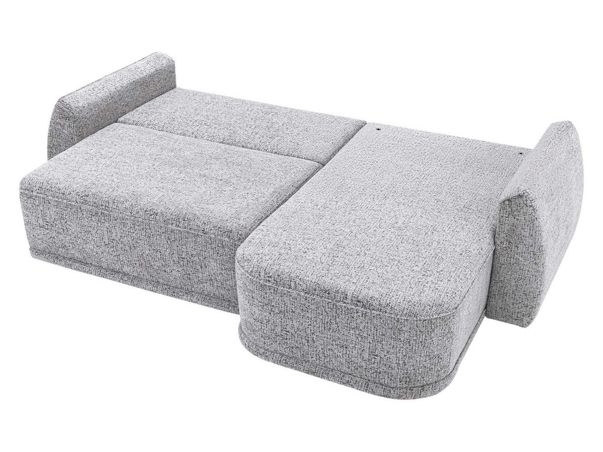 ECKSCHLAFSOFA Lorenzo - Hellbraun/Schwarz, Holz/Kunststoff (260/165cm) - MIRJAN24