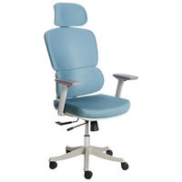 BÜROSTUHL Stoff Blau Viscount - Blau, Textil (50/121/63cm) - Beliani