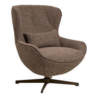 SESSEL, Signe, Braun, Polyester, 88 x 76 x 90 cm - Braun, Textil (88/90/76cm) - ebuy24