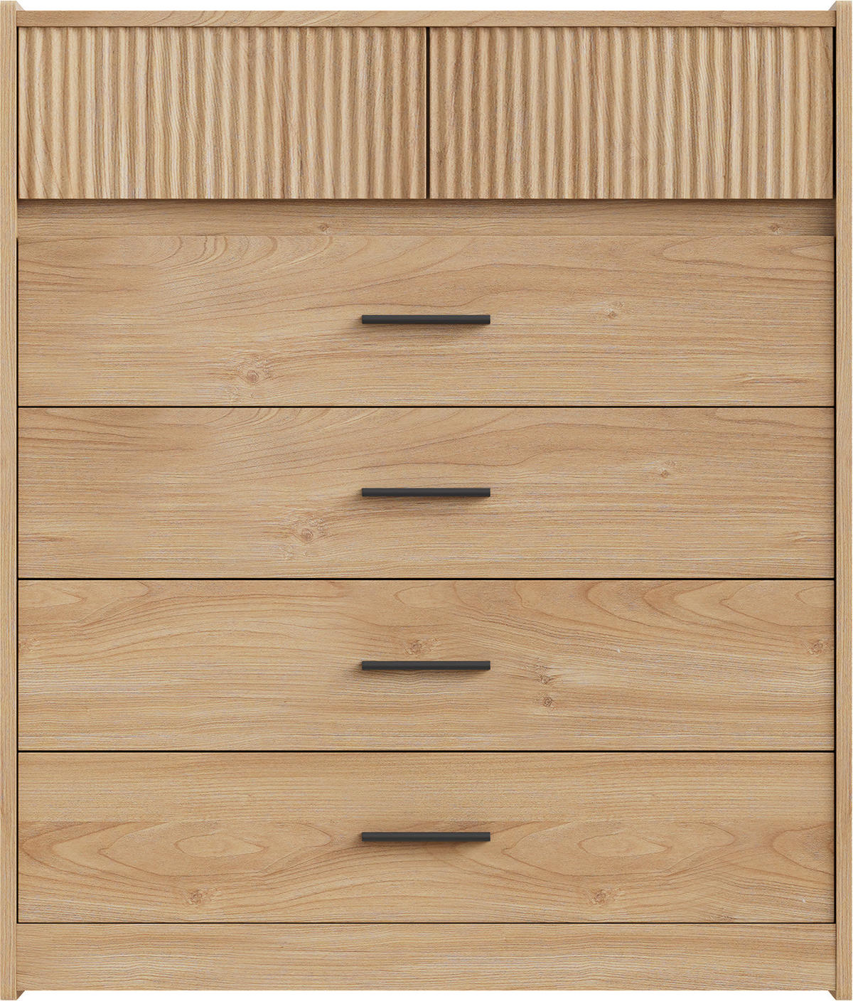 KOMMODE in 74/90/40cm-DG1 - Naturfarben, Holzwerkstoff/Metall (40/90/74cm) - HOMAVO