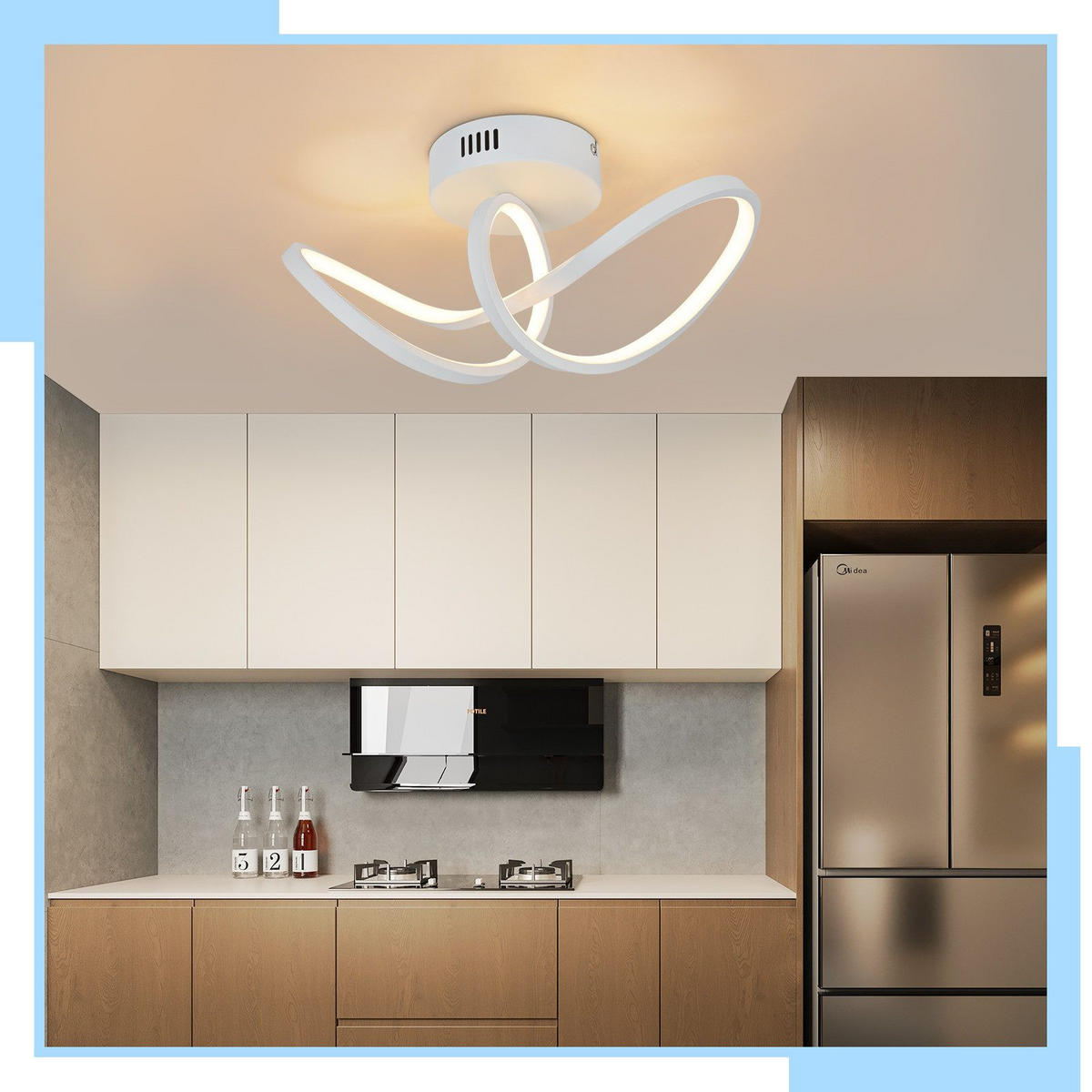 LED-DECKENLEUCHTE Marburg 34/14.5/17 cm - Weiß, Metall (34/14.5/17cm) - Nettlife