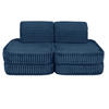 KINDERSOFA, Pocket Basic, Churros, Mitternachtsblau - Beere, Textil (120/25/60cm) - MeowBaby
